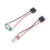 1/3Pcs 3A 5V Usb Female Base Type-C Socket And Female Usb Male Charging Socket Power Socket With Cable Connector