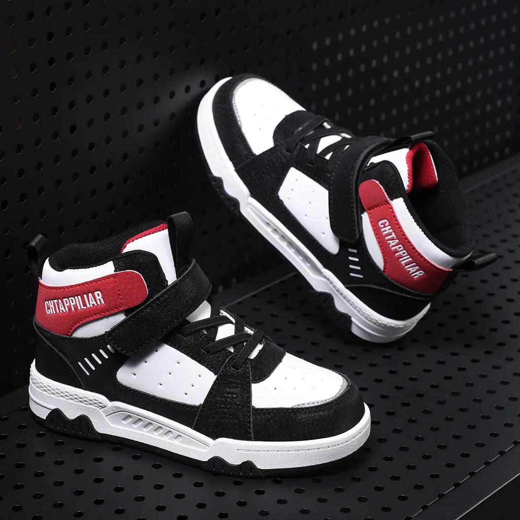 Children's High Top Microfiber Board Shoes for Sports Boys' Shoes