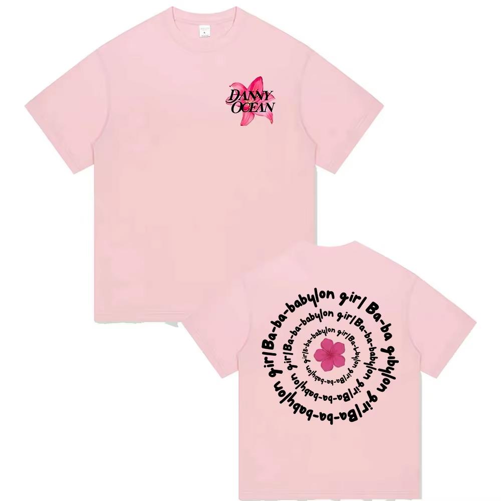 Singer Danny Ocean Babylon Girl Tour 2026 Fans Gift T Shirts Unisex Women Summer Fashion Harajuku Vintage pure Cotton Tshirt