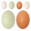 Wooden Simulation Chicken Eggs Artificial Eggs for Decor 6Pcs Kids Crafts