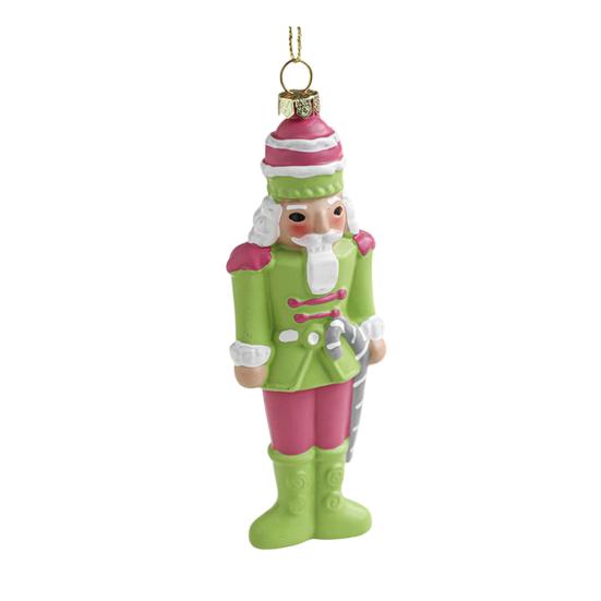 Nutcracker Puppet Pendant Christmas Decoration Soldier Wooden Hanging Ornaments Xmas Tree Figure Toy Fireplace Entrance Decor