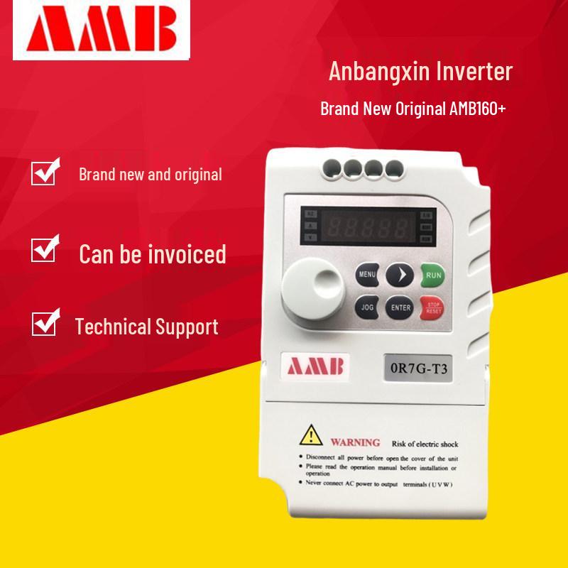 Anbangxin AMB160+ Inverter: 0.75KW to 5.5KW, 220V/380V External Panel