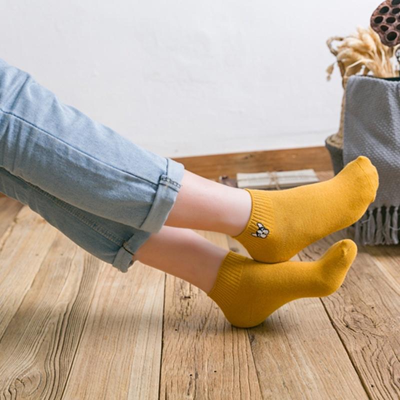 5 Paia Di Calzini Con Orsacchiotto Calzini Tubolari Stile Coreano