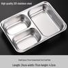 Stainless Steel 3-Compartment Meal Tray