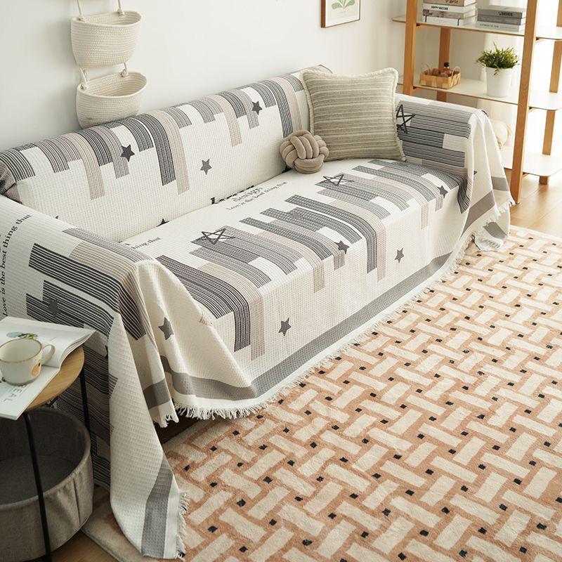 Nordic Universal Non-Slip Sofa Blanket: Full Cover Cushion, Machine Washable, Suitable for All Seasons