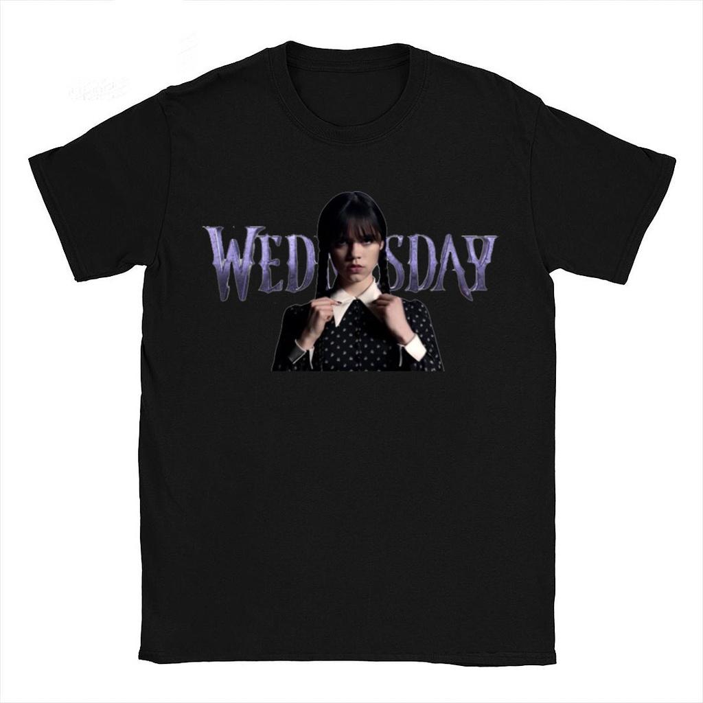 Die Addams Family Wednesday Unisex T-Shirt Top Stilvoll Weich Atmungsaktiv Bequem