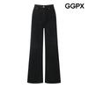 High Waist Black Wide Bootcut Pants Gpbpt012b