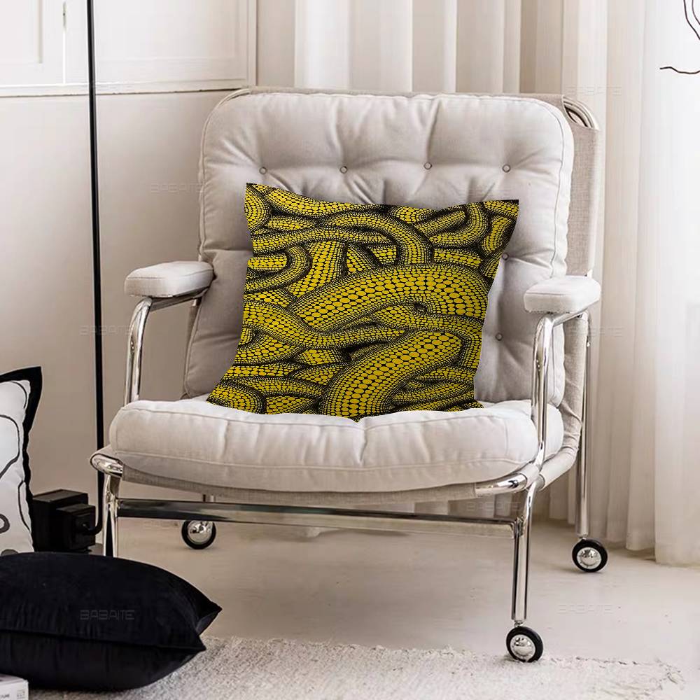 Yayoi Kusama Art Anime Pillow Gift Home Office Decoration Pillow Bedroom Sofa Car Cushion CoverPillow Case