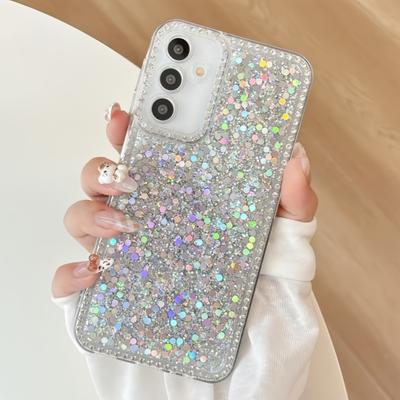 Glänzende Glitzer-Diamant-Handyhülle für Samsung S25 Edge S24 S23 S22 S21 Ultra Plus FE A56 A36 A26 A16 A06 A55 A15 A55 Hülle