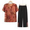 Women's Summer Cotton Silk Two-Piece Set