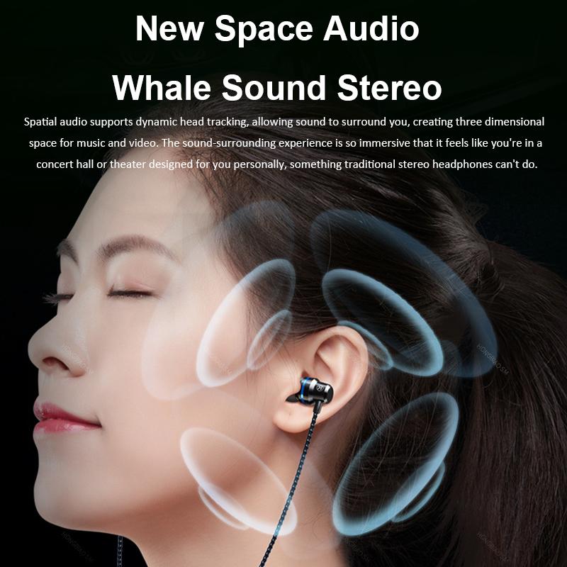 3.5mm Wired Headphones In Ear Headset Wired Earphones with Microphone Bass HiFi Stereo Earbuds Sports In-line Control For Phones