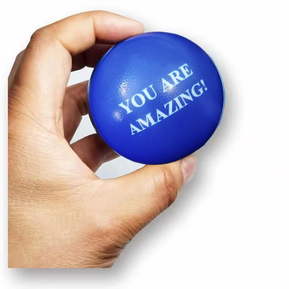 Inspirational Pressure Ball, Inspirational Fun Color Ball, Hand Exercise, Relieve Stress