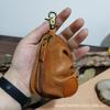 Taillenhängende große Kapazität Reißverschluss Retro Leder Handgemacht Münz- Koreanischer Ins Multifunktional Reines Rindsleder Autoschlüssel Tasche