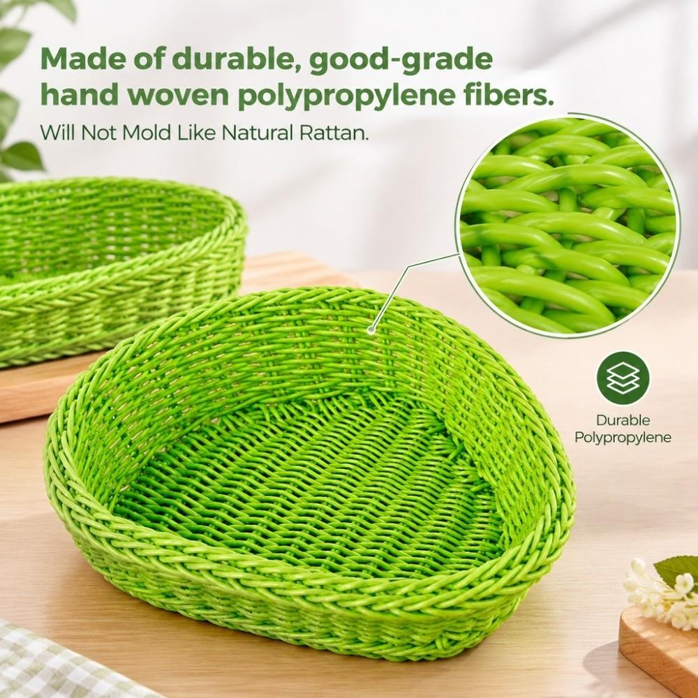 Hardness Bread Fruit Vegetables Basket Household Rattan Basket Restaurant Serving Tabletop Display