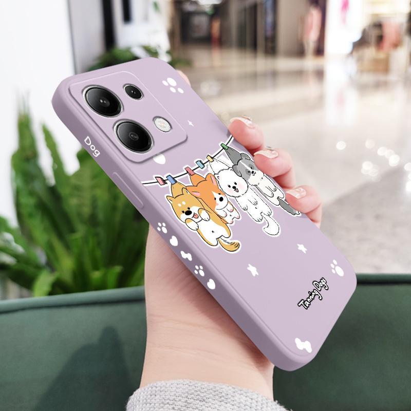 

Hanger Dog Phone Case For Xiaomi Poco X8 M8 Pro Max 5G Silicone Cover Poco X8 Pro Max світло-фіолетового кольору