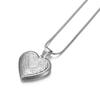 Romantic Love Heart Locket Pendant Silver Color Stainless Steel Openable Picture Memorial Necklace for Women Men Vintage Jewelry