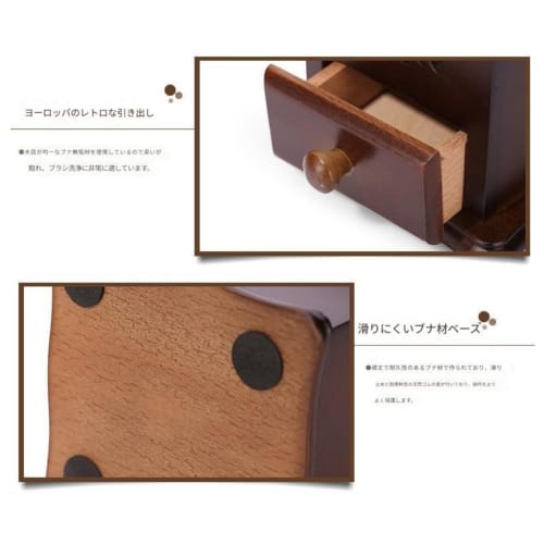 Coffee Bean Grinders, Hand-Cranked Coffee Grinder, Household Manual Bean Grinders, Vintage Log Grinder, Coffee Mill, Coffee Mill Grinders, Kalita Coff