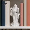Halloween Decor Figurine Ghost Lady Ornament, Durable PLA 3D Printing Figure, Printed Full of Mystery Collectible, for Desktop Bookshelf Home