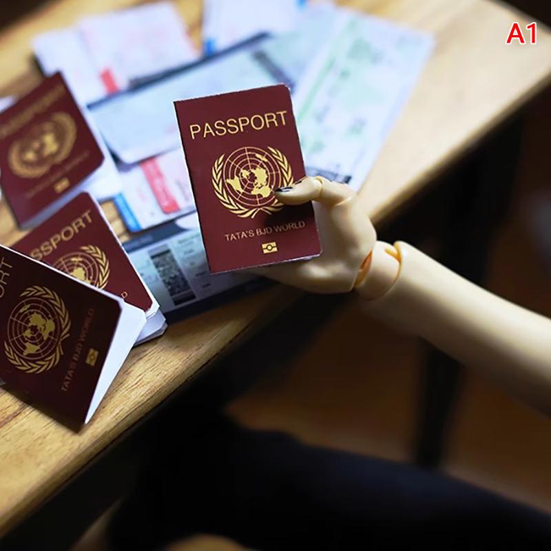 

1/3 1/4 Размер Bjd.Mdd Кукла Аксессуары Фото Аксессуары Реквизит Мини Моделирование Паспорт Авиабилет