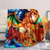 Coperta in Flanella con Fantasia Charmander, Alta Qualità, Confortevole per Tutte le Stagioni, Decorazione per la Casa, Calore e Comfort, Perfetta per Regali.