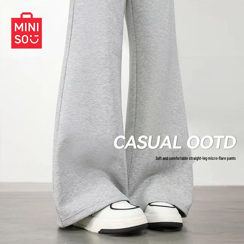 

Женские расклешенные брюки MINISO с высокой талией, облегающие M