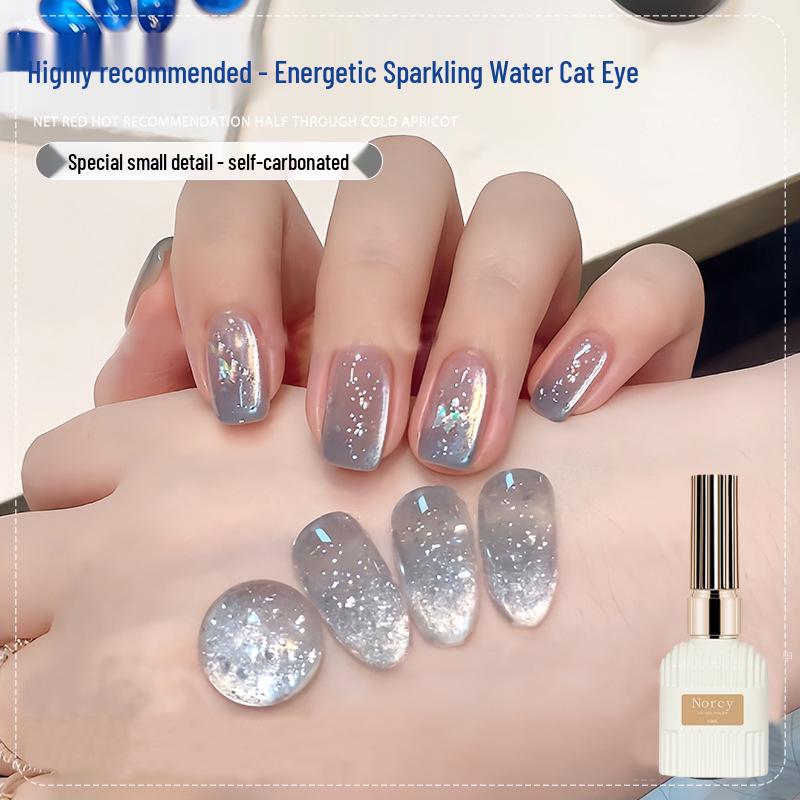 

Vibrant Crystal Cat Eye Sparkling Nail Gel - 2025 Edition