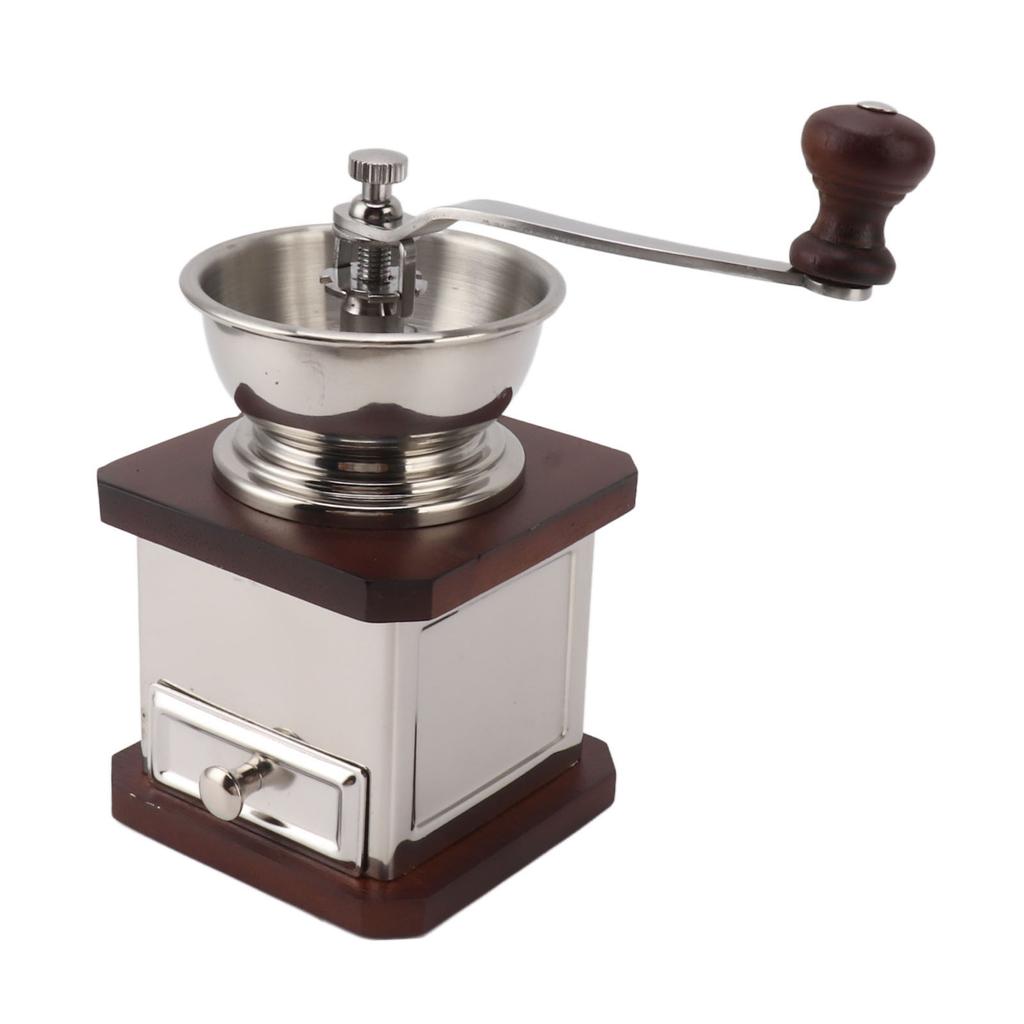 Hand Bean Coffee Grinder High Accuracy Durable Portable Hand Crank Coffee Grinder Mill for Home