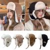 Bomber Hat Men Women Thick Warm Russian Ushanka Fur Hat Fashion Male Female Winter Hat Black Grey Earflap Ski Russian Cap