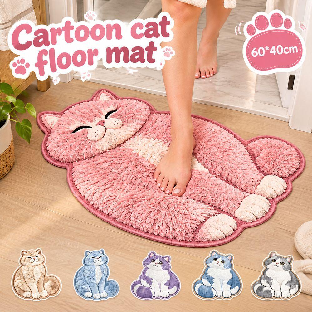 Soft Bathroom Carpet Crystal Velvet Entryway Floor Mat Creative Bedside Door Mat Home Decor