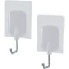 LEC Reck Suction Sheet Hook Wide White H-419