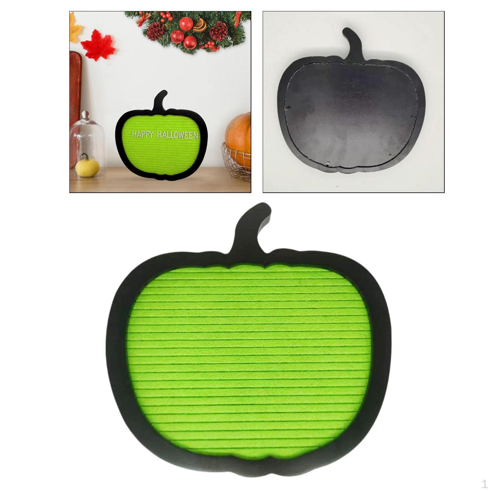 

Letter Board, Felt Message Display for Halloween Events And Home зелёный