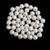 Vita Pärlskankknappar 10mm 11mm DIY Klädsömnads Knappar för Handgjorda Kläder Smycken Scrapbooking