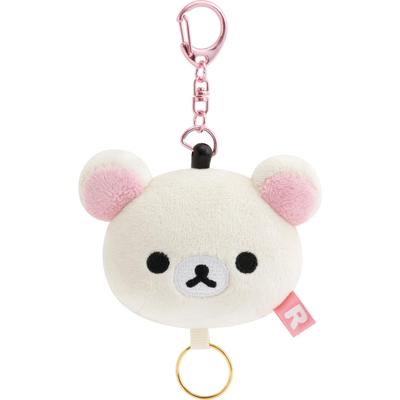 AB34202 Rilakkuma Plush Reel Keychain Korilakkuma San-X