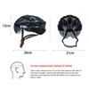 Bike Helmet Anti-collision Sport Cycling Helmet with Taillight Portable Lightweight Ultralight Adjustable for Skateboard Scooter