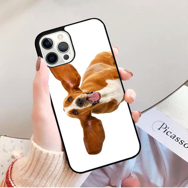 Basset Hound Dog Phone Case Back Cover for iPhone 17 Air 16 15 14 13 11 12 Pro Max Plus Shell Coque
