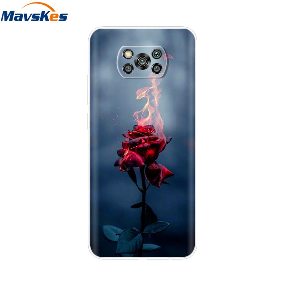 Pour Xiaomi POCO X3 Coque Pour Poco X3 Pro NFC Silicone Souple Arrière Pour Poco X3 POCOX3 X 3 NFC 6.67'' Fundas Coques Coque Pare-chocs
