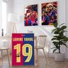 Fútbol L-Lamine Deportes Y-Yamal Póster Genial Sala de Estar Dormitorio Bar Cafeterías Pared Hogar Decoración Regalos