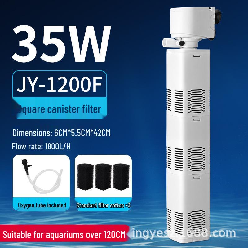3-in-1 Aquarium Filter Pump: Silent Fish Tank Circulation & Oxygen System