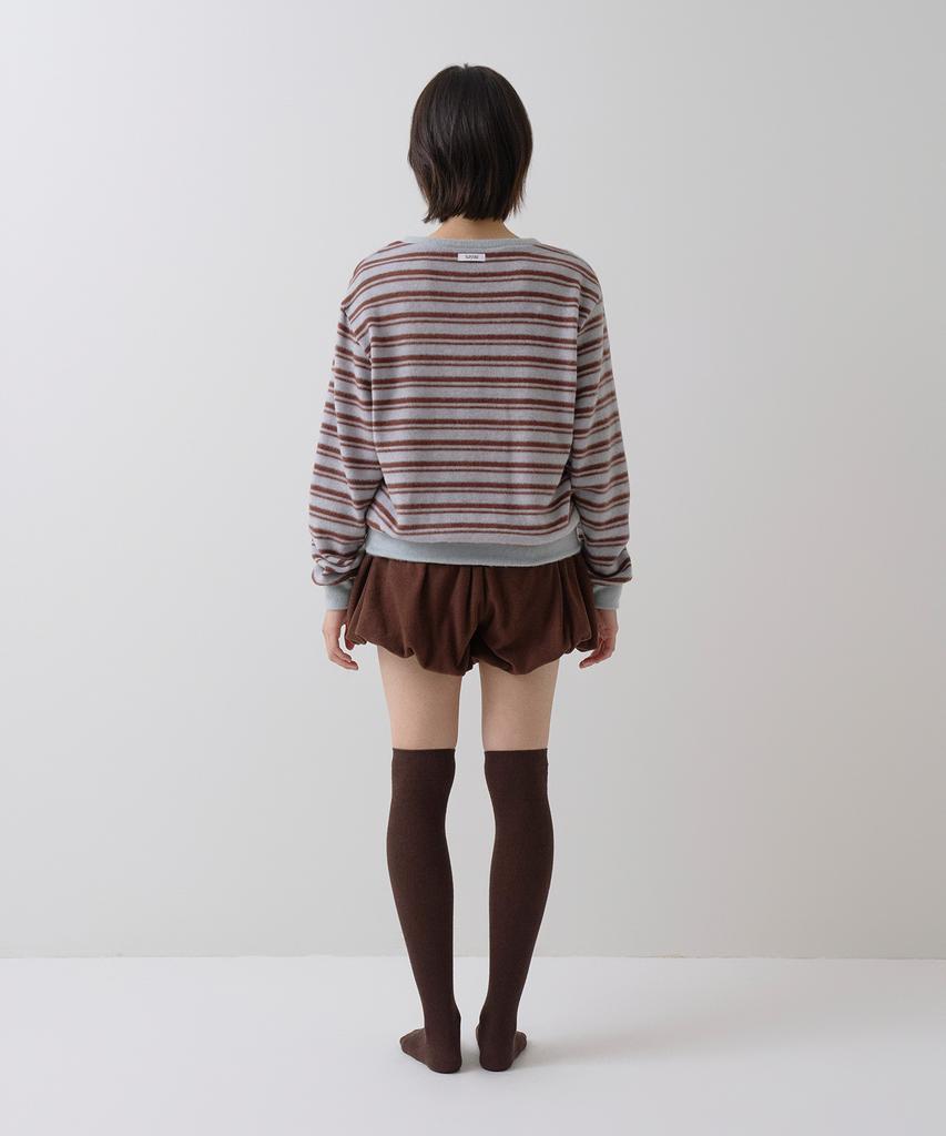 Sayu Fleece Pumpkin Shorts Brown