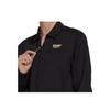 Adidas Originals Logo Polo Neck Long Sleeve High Waist Loose Wide Leg Jumpsuit Women Jumpsuit Black GN4228