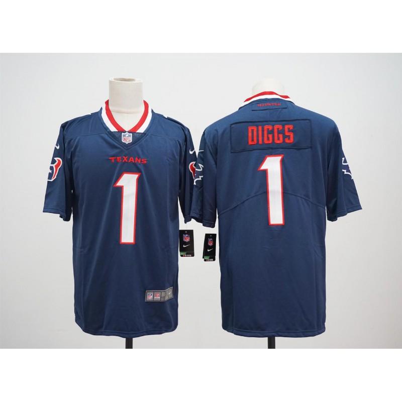 Houston Texans NFL Football Jersey Mens Sportswear Performance Tee Fall Winter Breathable Fan Apparel