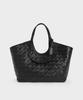 Charles & Keith Yvette Woven Tote Bag 3 Colors Ck2-30701583