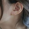 Youngglow 14k Oval Round Piercing Earrings