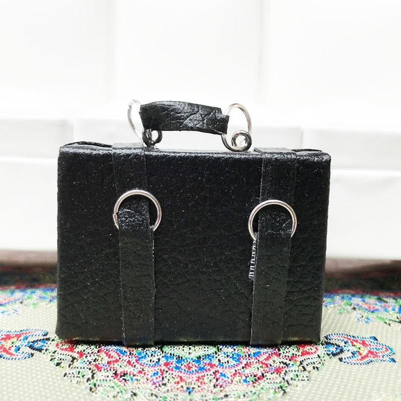 1 Stück 1:12 Maßstab Miniatur Puppenhaus Retro Lederbox Aktentasche Koffer Modell Spielzeug Dekoration Für Puppenhaus Zubehör