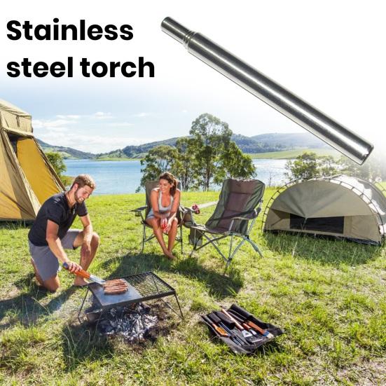Instrument pliabil de suflare a focului Dimensiune compactă, portabil, rezistent la intemperii, în aer liber, tub telescopic, suflant, echipament de camping