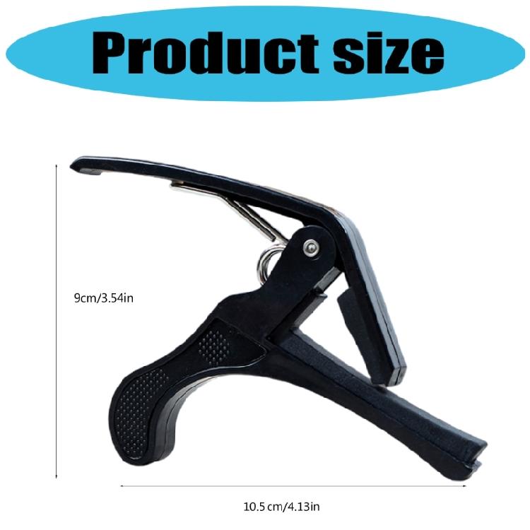 Portable 6-String Guitar Tunings Clamp Light Weight Quick Release Capo for Guitars, Ukulele, Bass, Mandolin, Banjo