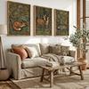 Set de imprimeuri cu animale din pădure William Morris Artă de perete Vintage Cottagecore Postere pe pânză Decorare pentru casă, dormitor, living