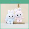 Cute Cartoon Bunny Plush Doll Soft Material Charming Keychain Accessory Gift