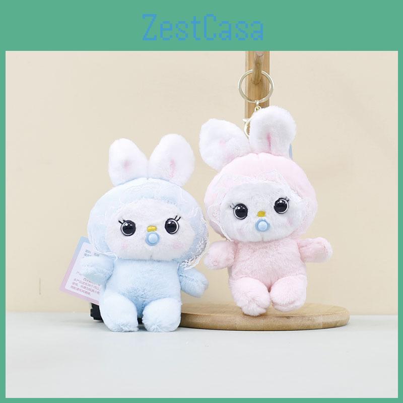 Adorable Plush Baby Rabbit Keychain Soft Toy Cozy Hanging Pendant For Kids