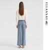 ELLASSAY Women's 2024 Spring Tencel Lyocell Wide-Leg Jeans